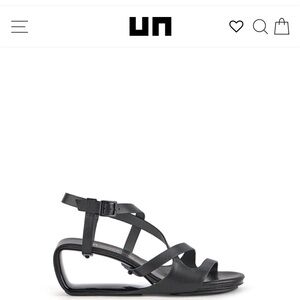 United Nude Black Mobius Sia Mid strappy platform